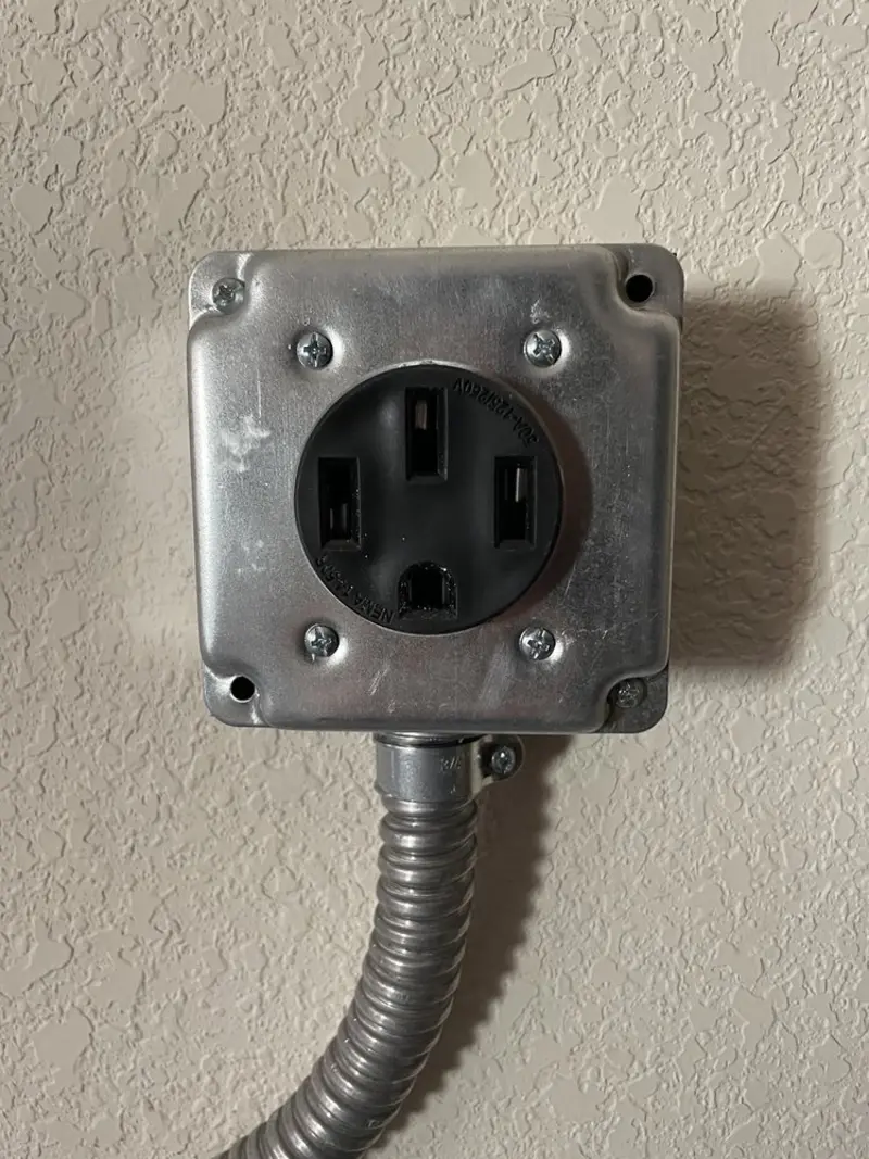 NEMA 14-50 outlet installed for Electrical Panel Upgrade in Edgewater